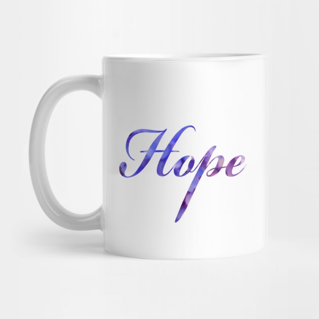 Hope for a better tomorrow in Purple Color Word Art Script Typography by Star58